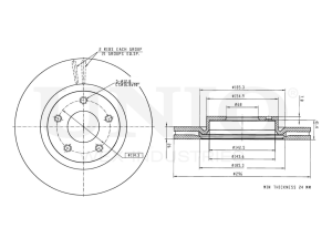 Front brake disc photo