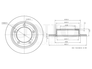 Front brake disc photo