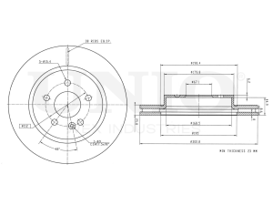 Front brake disc photo