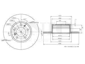 Front brake disc photo