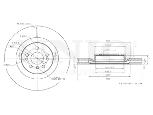 Front brake disc photo