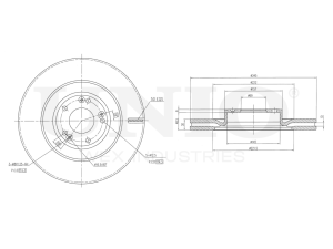 Front brake disc photo