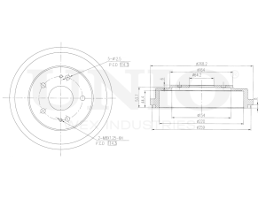Rear brake drum photo