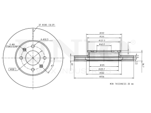 Front brake disc photo
