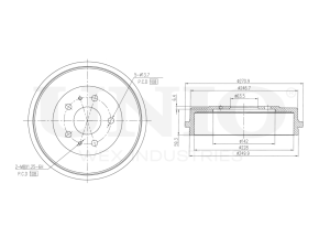 Rear brake drum photo