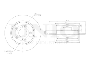 Rear brake disc photo