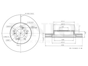 Front brake disc photo
