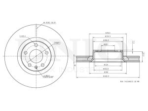 Front brake disc photo