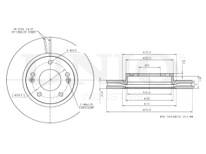Front brake disc photo