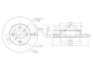 Front brake disc photo