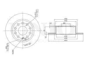 Rear brake disc photo