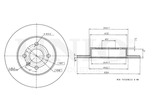 Rear brake disc photo