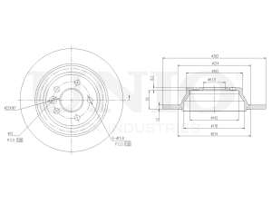 Rear brake disc photo