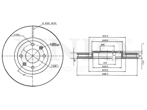 Front brake disc photo