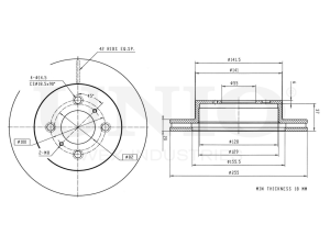 Front brake disc photo