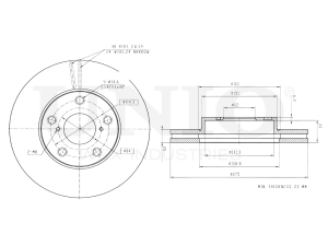 Front brake disc photo