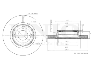 Front brake disc photo