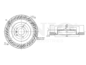 Rear brake disc photo