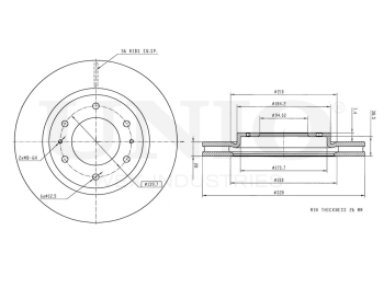 picture of Front brake disc with Geomet® coating from UNIO