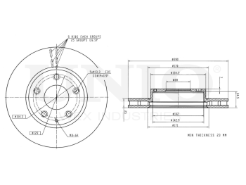 picture of Front brake disc with Geomet® coating from UNIO