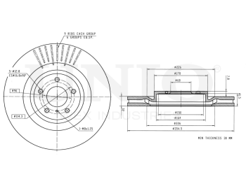 picture of Front brake disc with Geomet® coating from UNIO
