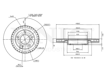 picture of Front brake disc from UNIO
