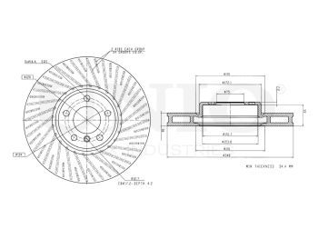 picture of Front right brake disc with Geomet® coating from UNIO