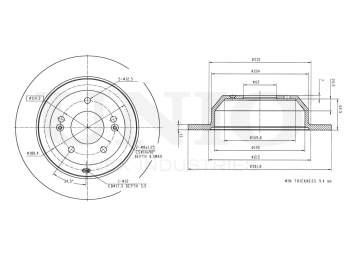 picture of Rear brake disc with Geomet® coating from UNIO