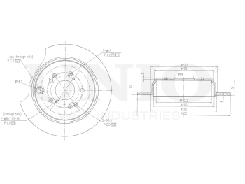 picture of Rear brake disc with Geomet® coating from UNIO