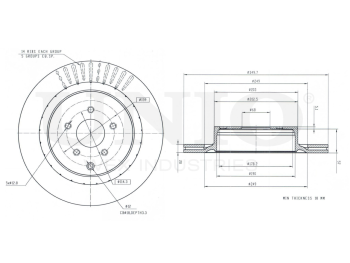 picture of Rear brake disc with Geomet® coating from UNIO