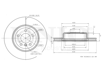 picture of Front brake disc with Geomet® coating from UNIO