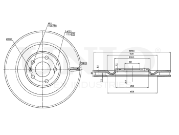 picture of Rear brake disc with Geomet® coating from UNIO
