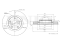 Front brake disc with Geomet® coating thumb