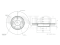 Front brake disc with Geomet® coating thumb