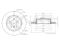 Rear brake disc with Geomet® coating thumb
