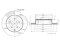 Rear brake disc thumb