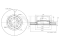 Front brake disc thumb