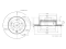 Rear brake disc thumb