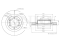 Front brake disc thumb