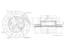 Front brake disc thumb