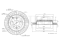 Rear brake disc thumb