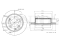 Rear brake disc thumb