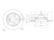 Rear brake disc thumb