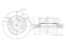 Front brake disc thumb