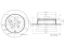Rear brake disc thumb