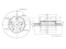 Front brake disc thumb