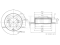 Rear brake disc thumb