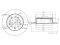 Rear brake disc thumb