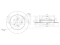 Rear brake disc thumb