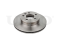 Front brake disc thumb